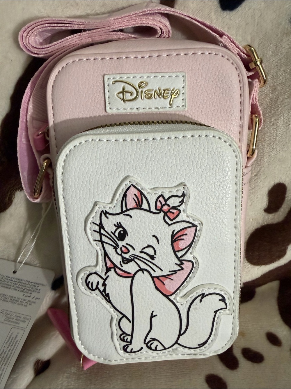 Disney Pink & White Marie Crossbody Purse for Kids